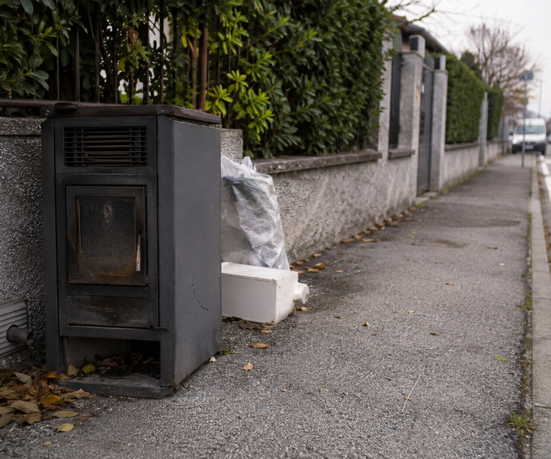 Gestione RAEE di stufe a biomassa